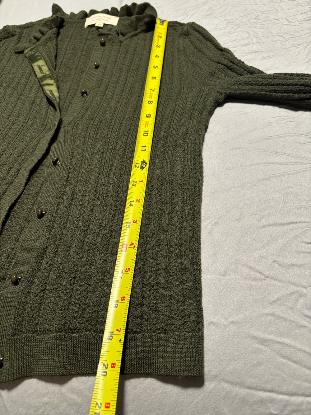 La Maille Sézane Olive Green Knit Sweater - Picture 4 of 13